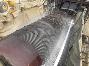 山東青島制砂生產(chǎn)現(xiàn)場