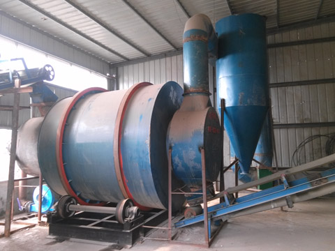 黑龍江時產(chǎn)10噸河沙烘干現(xiàn)場